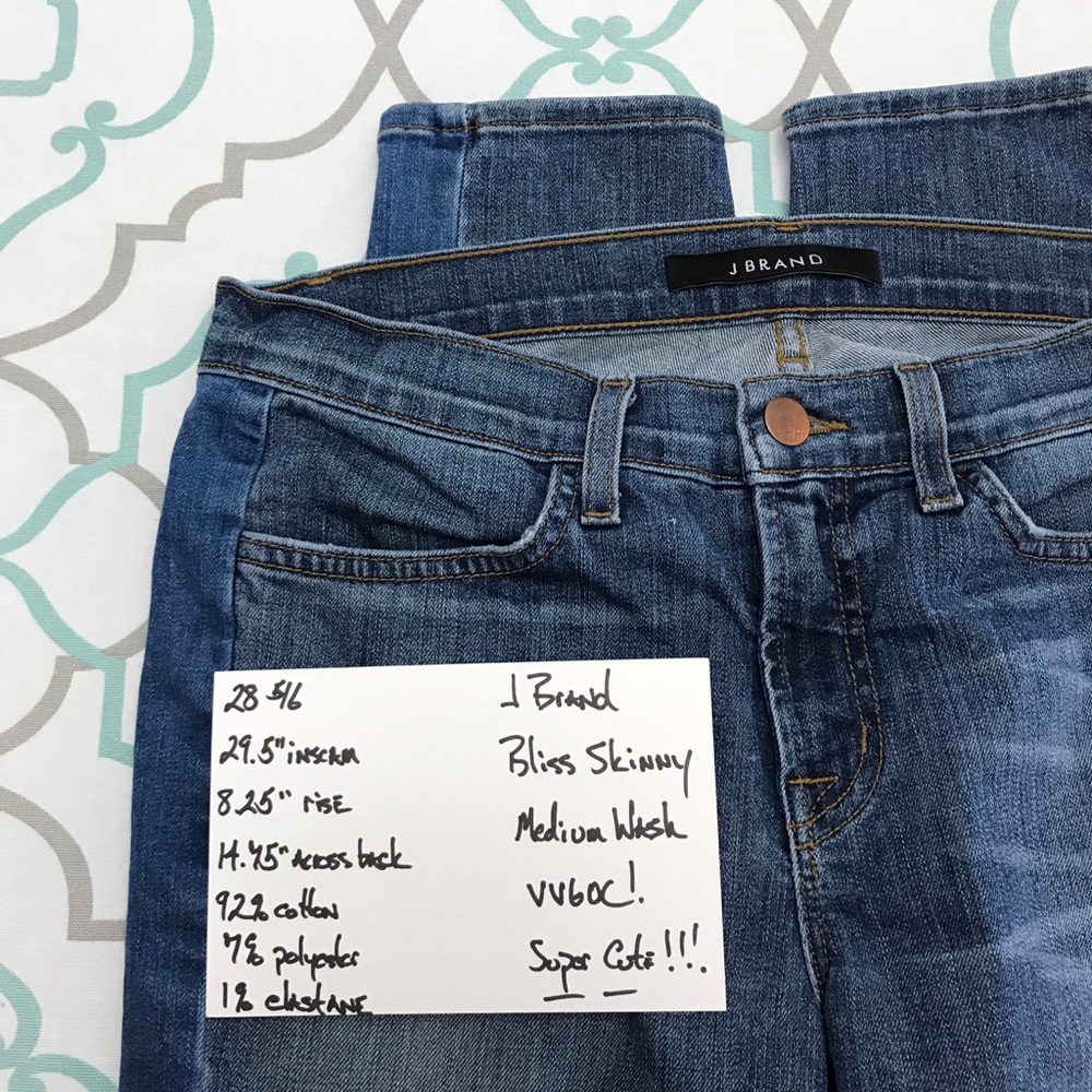 ๐๐AWESOME! J BRAND BLISS SKINNY๐๐28 5/6 29.5โ - Picture 6 of 8